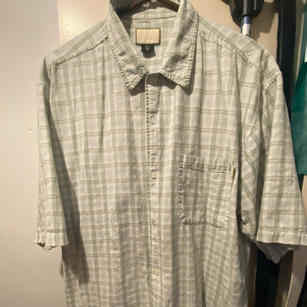 Button Down Collared Short Sleeve Shirt